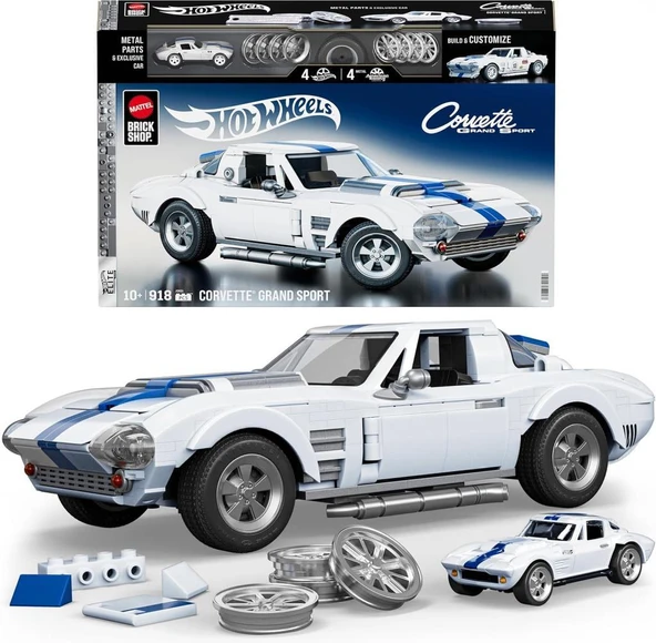 Mattel Brick Shop Hot Wheels JGR31 Corvette Grand Sport ürün görseli 1