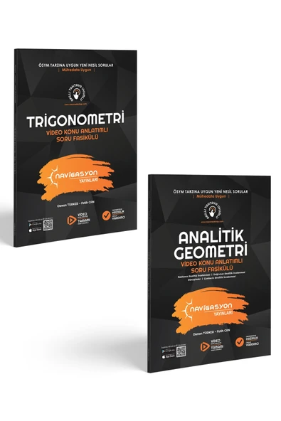 Ayt Trigonometri Ve Analitik Geometri Video Konu Anlatımlı Soru Bankası Seti (2 KİTAP) ürün görseli 1