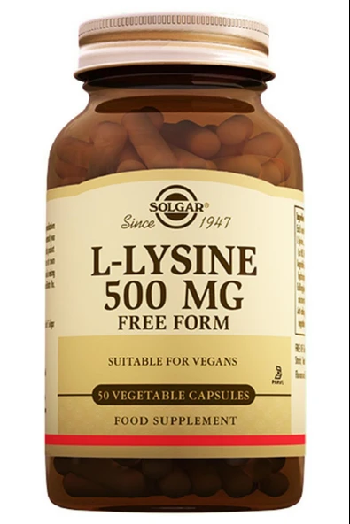 Solgar L-lysine 500 Mg 50 Kapsül ürün görseli 1