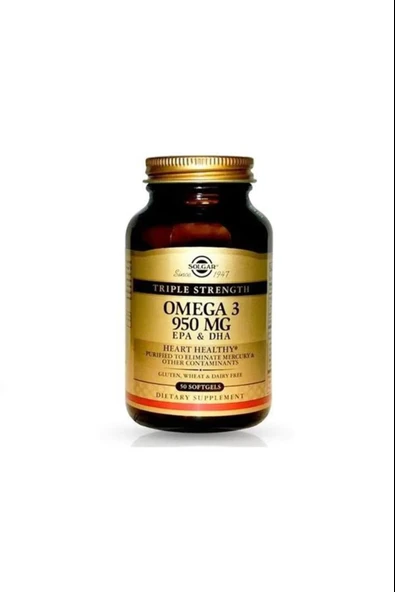 Solgar Omega 3 950 mg 50 Kapsül - Resim 2