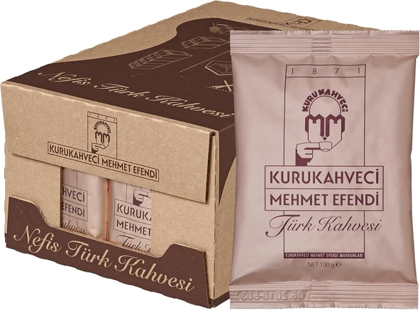 Kuru Kahveci Mehmet Efendi Türk Kahvesi 100 G x 25 Adet ürün görseli 1