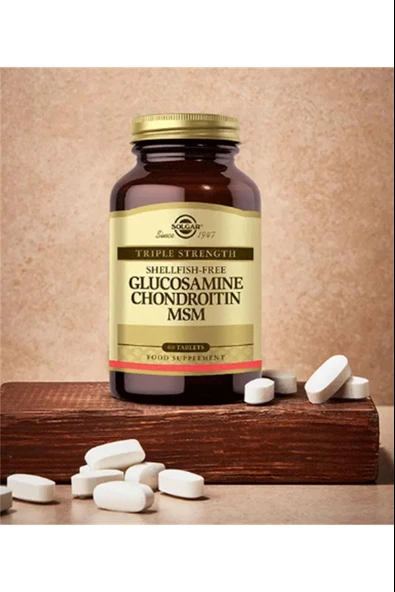 Solgar Glucosamine Chondroitin Msm 60 Tablet - Resim 3