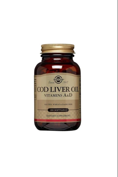 Solgar Cod Liver Oil 100 Softjel ürün görseli 1