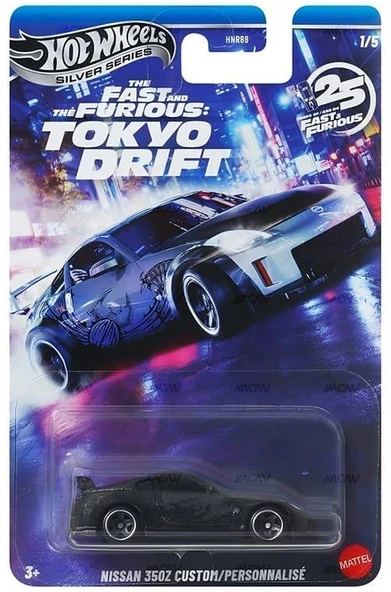 PTTAVM: Hot Wheels 2025 Silver Fast & Furious Tokyo Drift Nissan