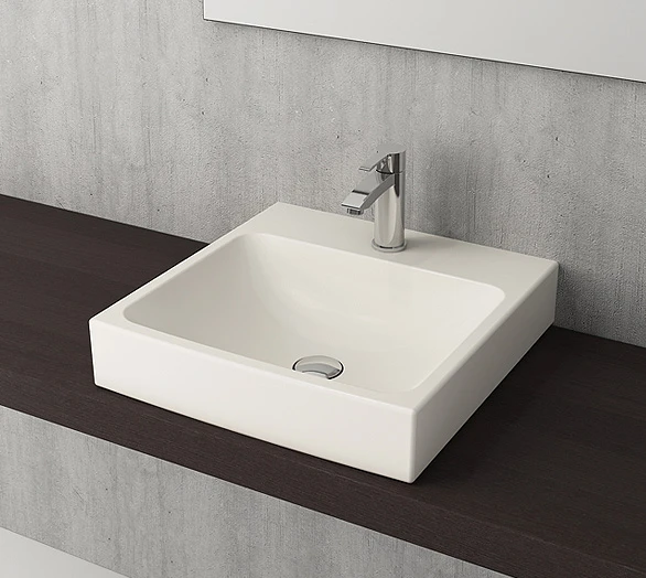 Bocchi Scala tezgah üstü lavabo 48 cm Bisküvi 1076-014-0126 ürün görseli 1