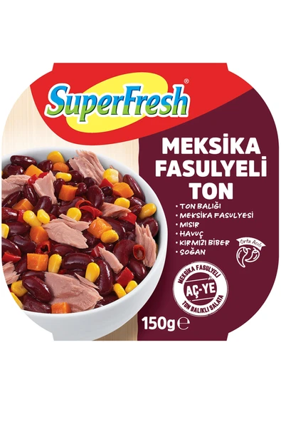 Superfresh Meksika Fasulyeli Ton Balığı 150 gr ürün görseli 1