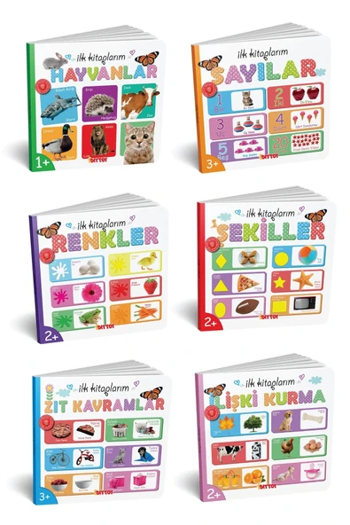 Diytoy İlk Kitaplarım Serisi Eğitici 6 Kitap ürün görseli 1