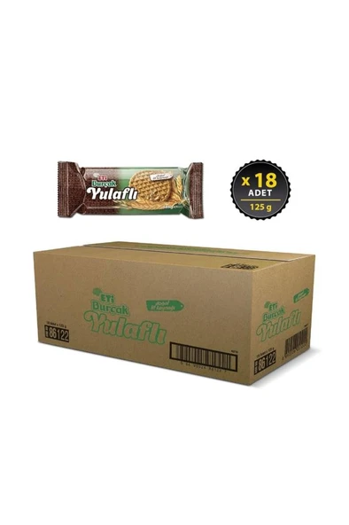 Eti Burçak Yulaflı Bisküvi 125 g x 18 Adet ürün görseli 1