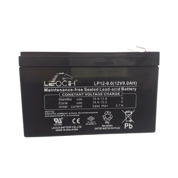 Leoch 12V 9Ah Kuru Tip UPS Akü ürün görseli 1