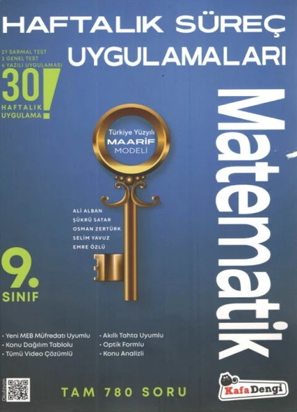 Kafa Dengi Yayınları 9. Sınıf Matematik Haftalık Süreç Uygulamaları ürün görseli 1