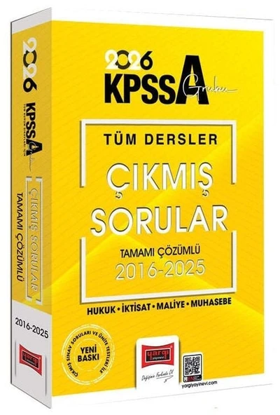 Yargı 2026 KPSS A Grubu Hukuk-İktisat-Maliye-Muhasebe Çıkmış Sorular Son 10 Yıl Çözümlü Yargı Yayınları ürün görseli 1