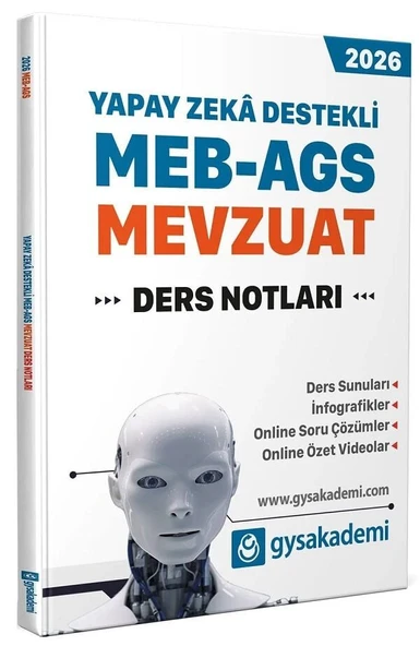 GYS Akademi 2026 MEB-AGS Mevzuat Ders Notları GYS Akademi ürün görseli 1