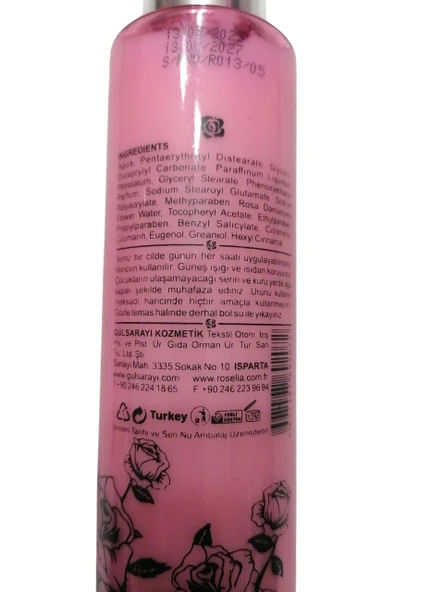 Gülsarayı Gül Özlü E Vitaminli El ve Vücut Losyonu 240ml ürün görseli 1