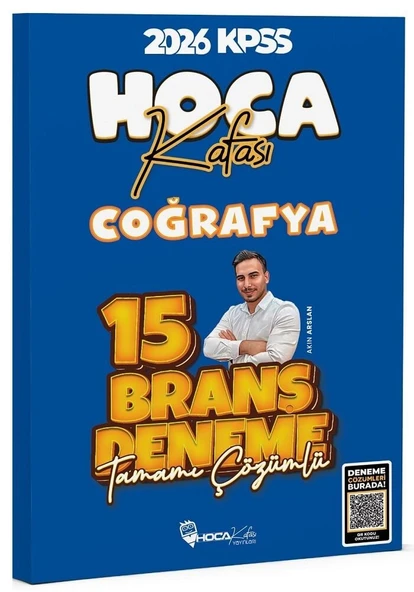 Hoca Kafası 2026 KPSS Coğrafya 15 Deneme Çözümlü - Akın Arslan Hoca Kafası Yayınları ürün görseli 1