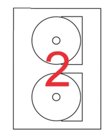 CD etiketi 210x297 A4 70 adet ürün görseli 1