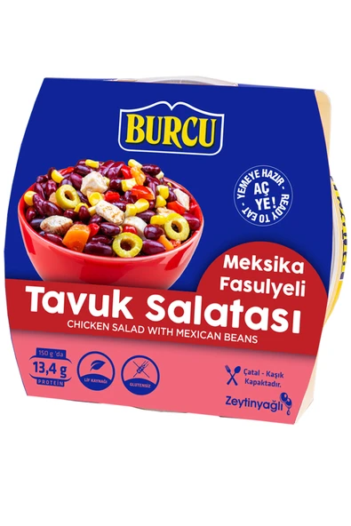 Burcu Meksika Fasulyeli Tavuk Salatası 150 gr ürün görseli 1