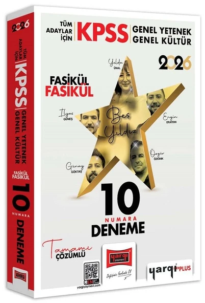 Yargı 2026 KPSS Genel Yetenek Genel Kültür On Numara 5 Yıldız 10 Deneme Fasikül Çözümlü Yargı Yayınları ürün görseli 1