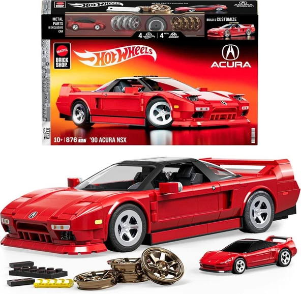 Mattel Brick Shop Hot Wheels JFT17 '90 Acura Nsx ürün görseli 1