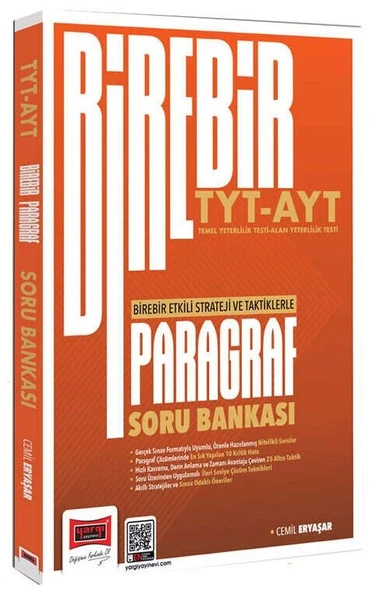 Yargı 2026 TYT AYT Paragraf Birebir Soru Bankası Çözümlü - Cemil Eryaşar Yargı Yayınları ürün görseli 1
