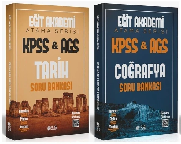 Eğit Akademi 2026 MEB-AGS Tarih + Coğrafya Atama Serisi Soru Bankası 2 li Set Eğit Akademi ürün görseli 1