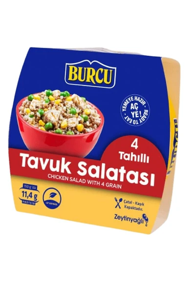 Burcu 4 Tahıllı Tavuk Salatası 150 gr ürün görseli 1