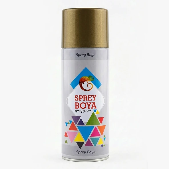 Altın Yaldız Sprey Boya 400 ml Metal Ahşap Beton Yüzeylere Uygun Hobi Dekoratif Amaçlı Sprey Boya ürün görseli 1