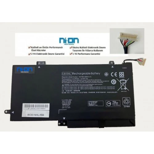 Nion Hp Pavilion X360 13-S101NT N7H89EA uyumlu Notebook Batarya - Pil ürün görseli 1
