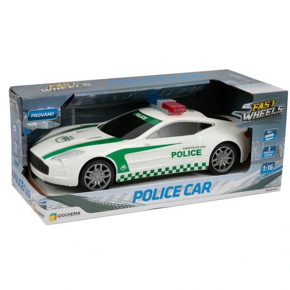 Fast Wheels 1:16 Işıklı ve Sesli Polis Arabası ürün görseli 1