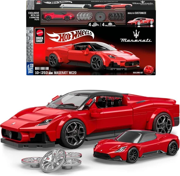 Mattel Brick Shop Hot Wheels JFR90 Maserati Mc20 ürün görseli 1