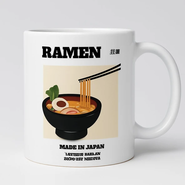 PRYDESIGN Japon Esintisi Seramik Kupa - Resim 5