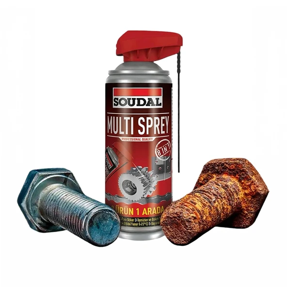 Soudal Multisprey Koruyucu Yağlayıcı Pas Sökücü 400 ml ürün görseli 1