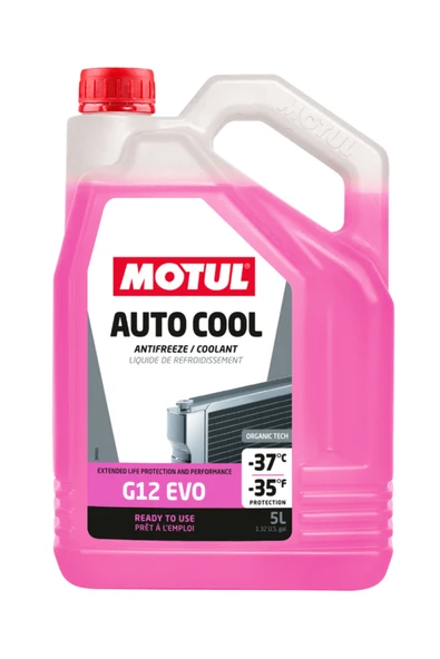 Motul Auto Cool G12 Evo 5 Lt (PEMBE) Antifriz ürün görseli 1