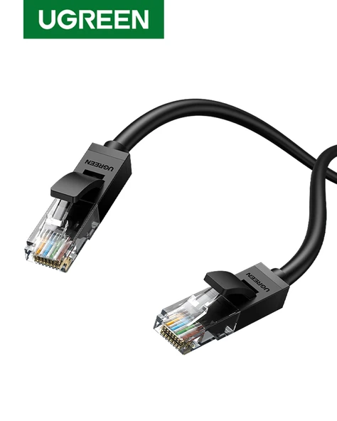 UGREEN CAT6 Ethernet Kablosu, 3 Metre, Siyah, 20161 ürün görseli 1