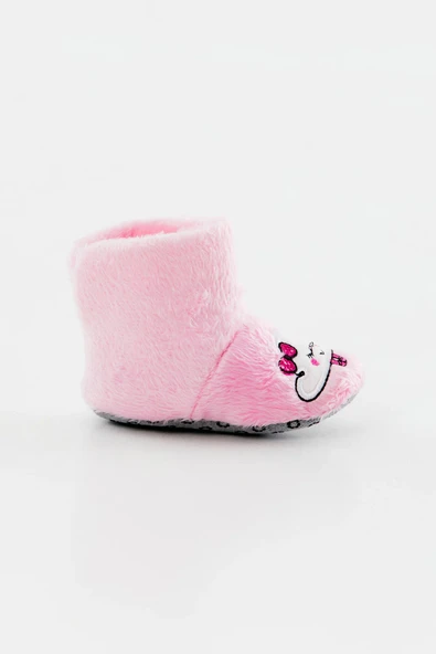 Kız Çocuk Pembe Bebek Panduf - Resim 2