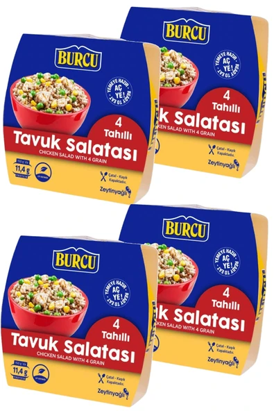 Burcu 4 Tahıllı Tavuk Salatası 150 gr x 4 Adet ürün görseli 1