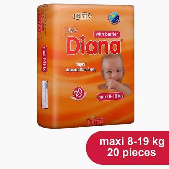 Diana Maxi 20'li Paket Bebek Bezi (8-19 kg) ürün görseli 1
