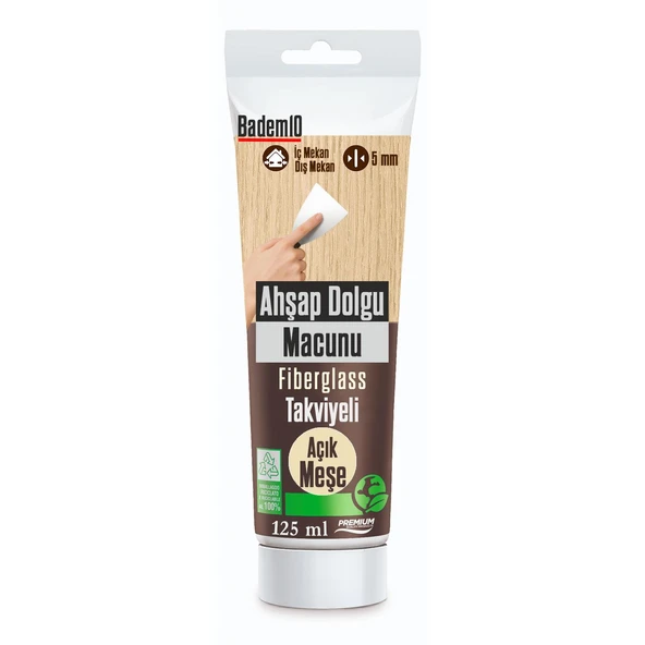 AÇIK MEŞE Ahşap Parke Tamir Macunu Mobilya Masa Dolgu Çatlak Çizik Giderici 125 ML Kullanım Hazır ürün görseli 1