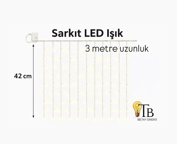 3 metre çok renkli dekoratif led ışık ürün görseli 1