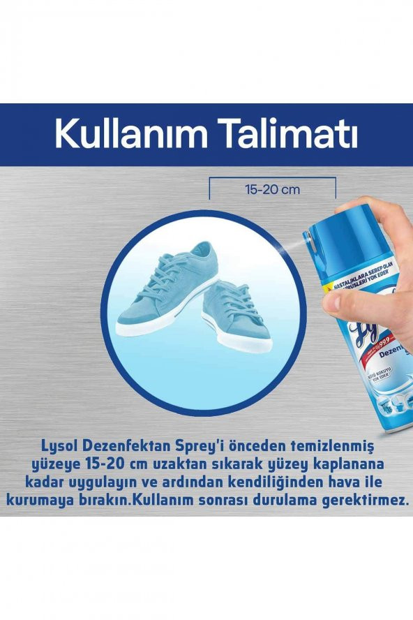 Dezenfektan Sprey Temizliğin Esintisi 2li, Yüzeyler Için, 2x400 Ml - Resim 8