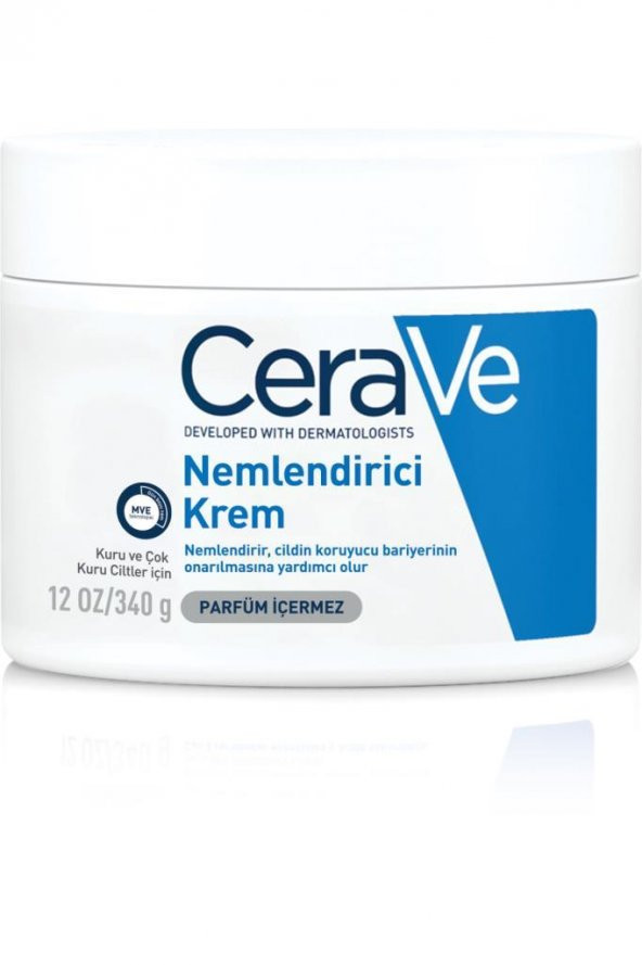 CERAVE Moisturising Cream 340 gr - Kuru ve Çok Kuru Ciltler ürün görseli 1