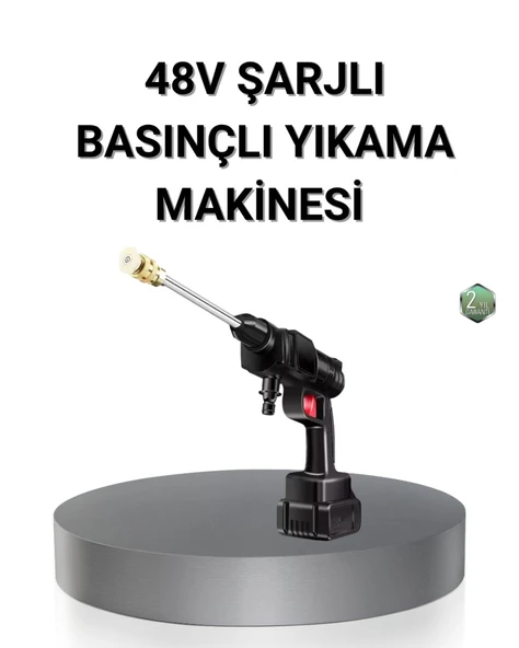 Kablosuz Basınçlı Yıkama Makinesi – 48V Güçlü Motor, 2 Pil ve Köpük Hazneli ürün görseli 1