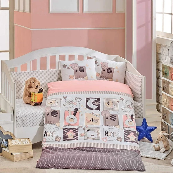 Sweet Home Pembe Bebek Uyku Seti ürün görseli 1