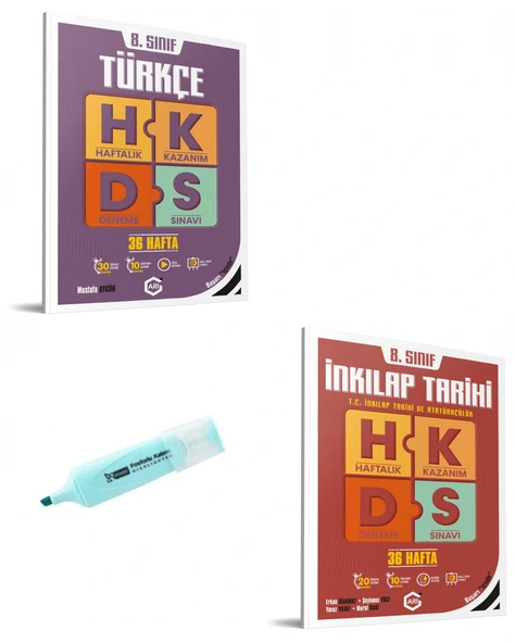 LGS 8.Sınıf Türkçe Ve İnkılap Haftalık Kazanım Deneme Sınavı ürün görseli 1