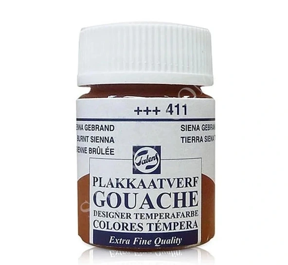 Talens Guaj Boya 16ml 411 Burnt Sienna - Resim 2