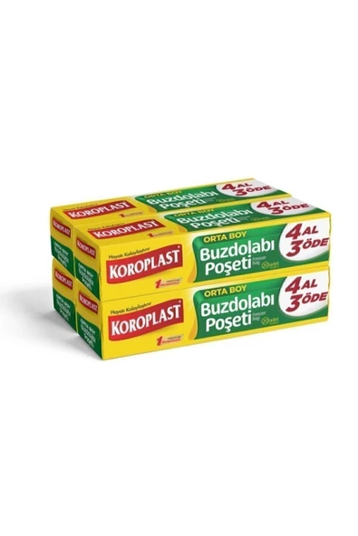 Buzdolabı Poşeti 4 Al 3 Öde Orta Boy 80 Li ürün görseli 1