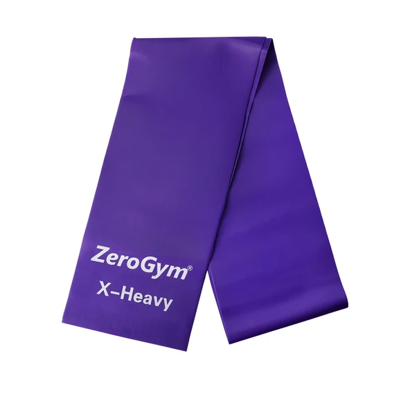 Zerogym Egzersiz Bandı Pilates Bandı, 150cmx15cmx0,75cm Mor Çok Ağır ürün görseli 1