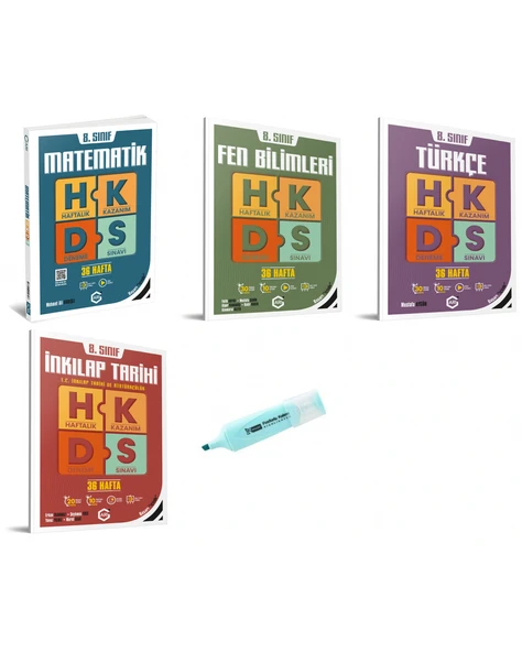 LGS 8.Sınıf Mat Fen Türkçe İnkılap Haftalık Kazanım Deneme Sınavı ürün görseli 1