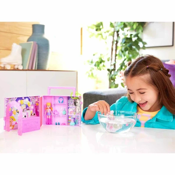 Mattel Polly Pocket Disko Dansı Eğlenceli Kıyafetler Oyun Seti HRD65 ürün görseli 1