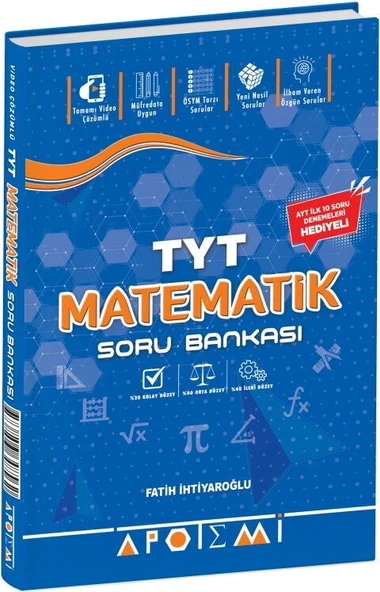 Apotemi YKS TYT Matematik Soru Bankası Apotemi Yayınları ürün görseli 1