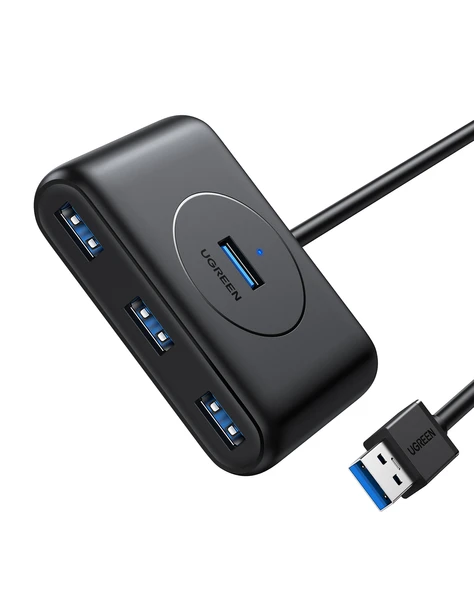 UGREEN USB 3.0 4 Portlu Hub Çoklayıcı Siyah 50 CM, 20290 ürün görseli 1